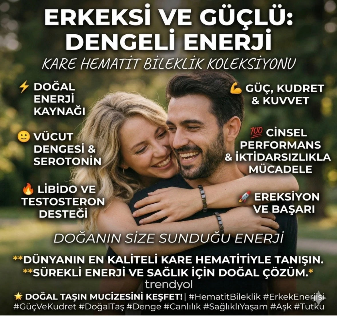 Westraion Geometric: Kare Kesim Doğal Hematit Bileklik